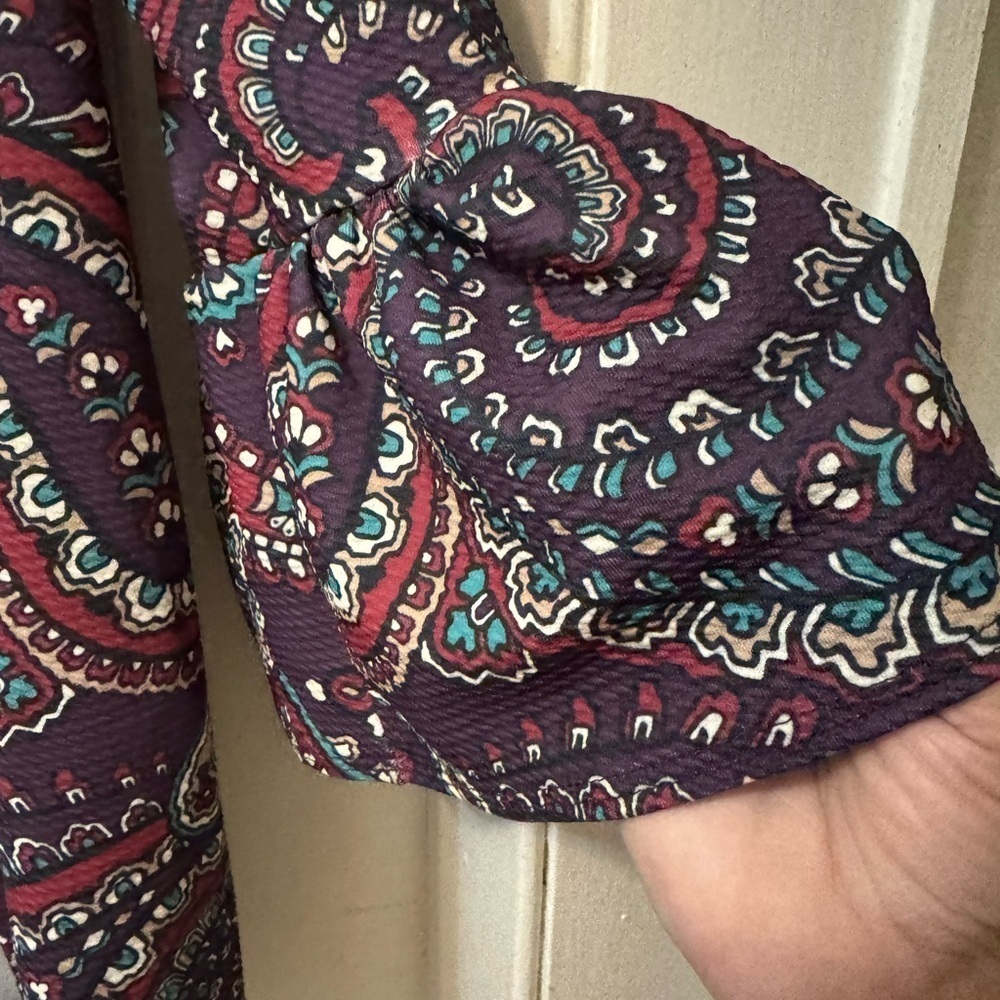 Slinky Brand Boho Style Paisley Cardigan - Picture 6 of 6